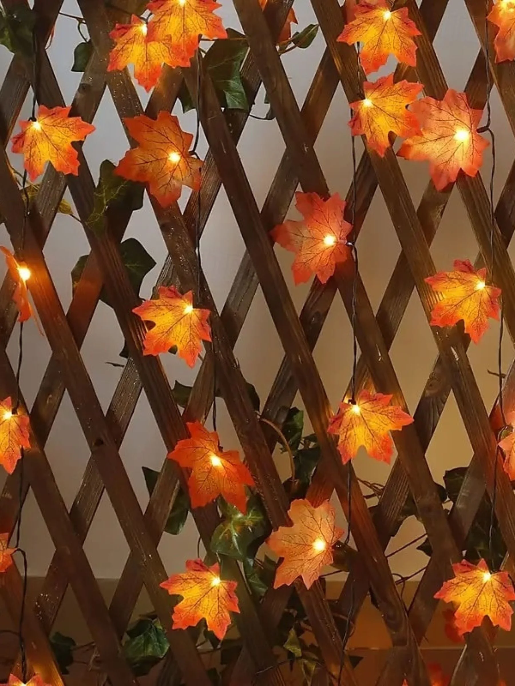 Halloween /Autumn Artificial Maple Leaf Decoration Atmosphere String Lights - Image 6