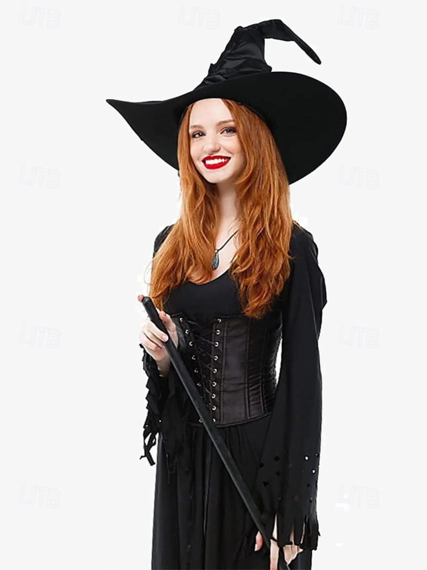 Halloween Black Spider Pointed Witch Hat Costume Parties Dress Prop - Image 6