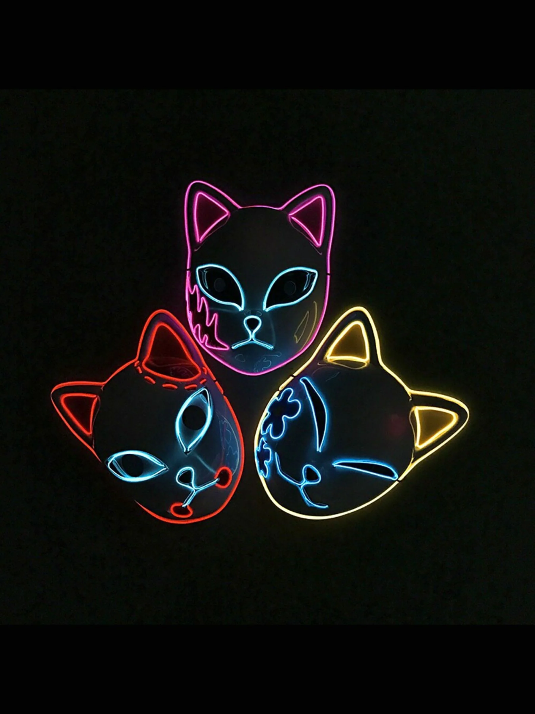 Halloween Classic Anime Glowing Mask Cosplay Costume Props - Image 10