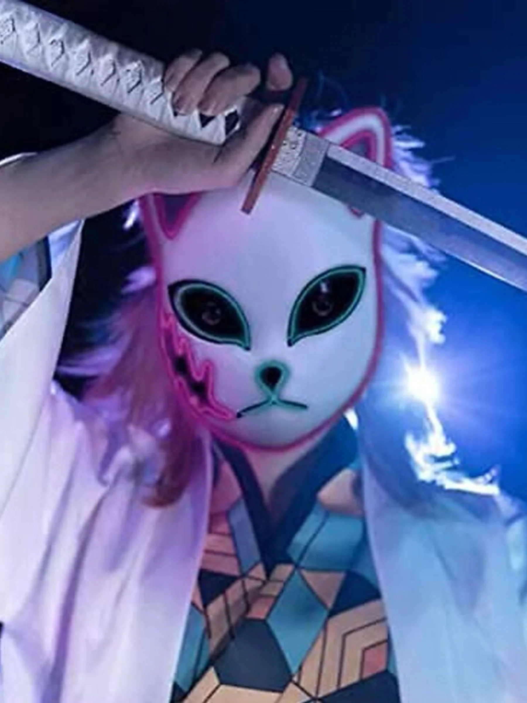 Halloween Classic Anime Glowing Mask Cosplay Costume Props - Image 11