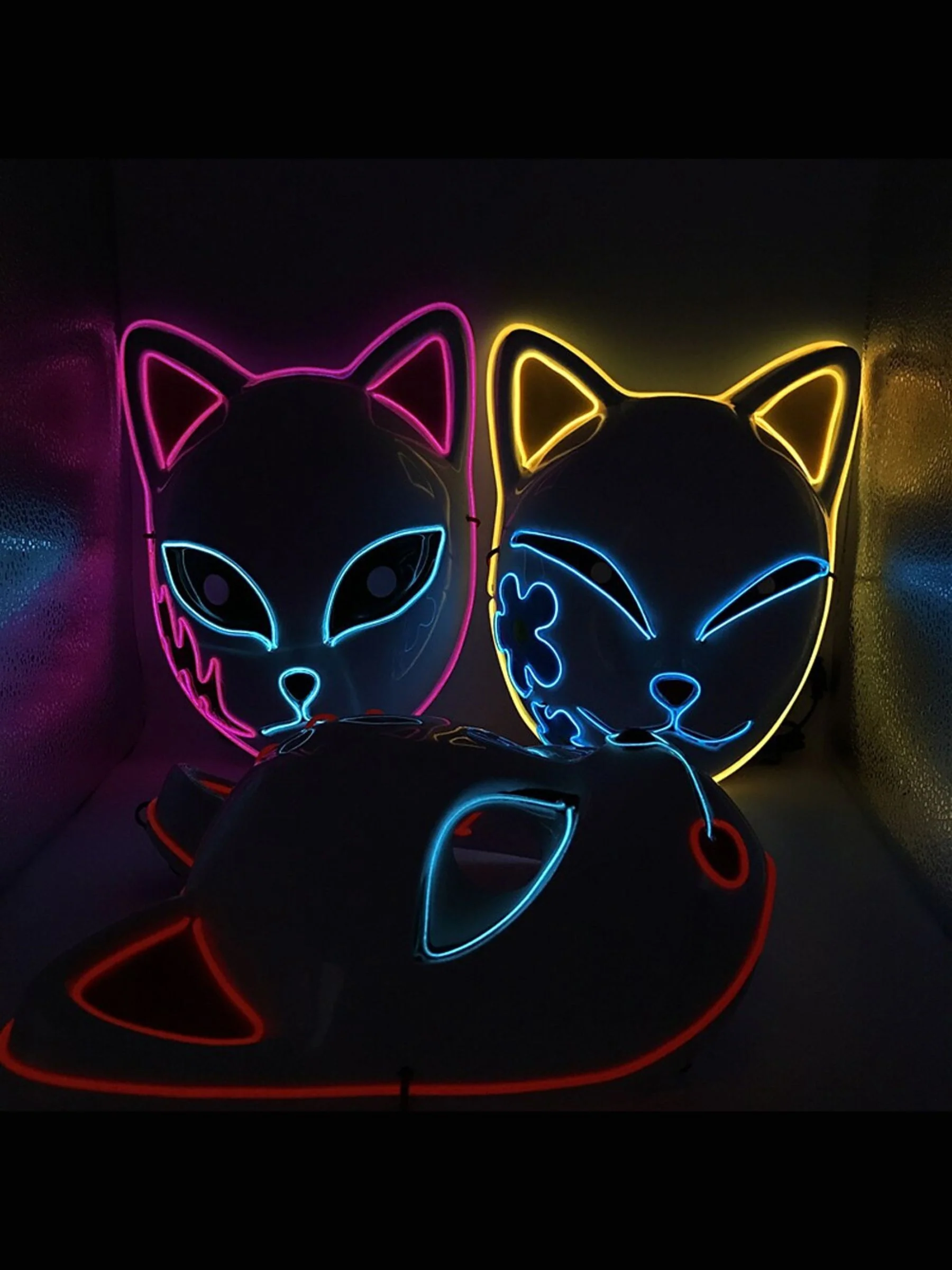 Halloween Classic Anime Glowing Mask Cosplay Costume Props - Image 12