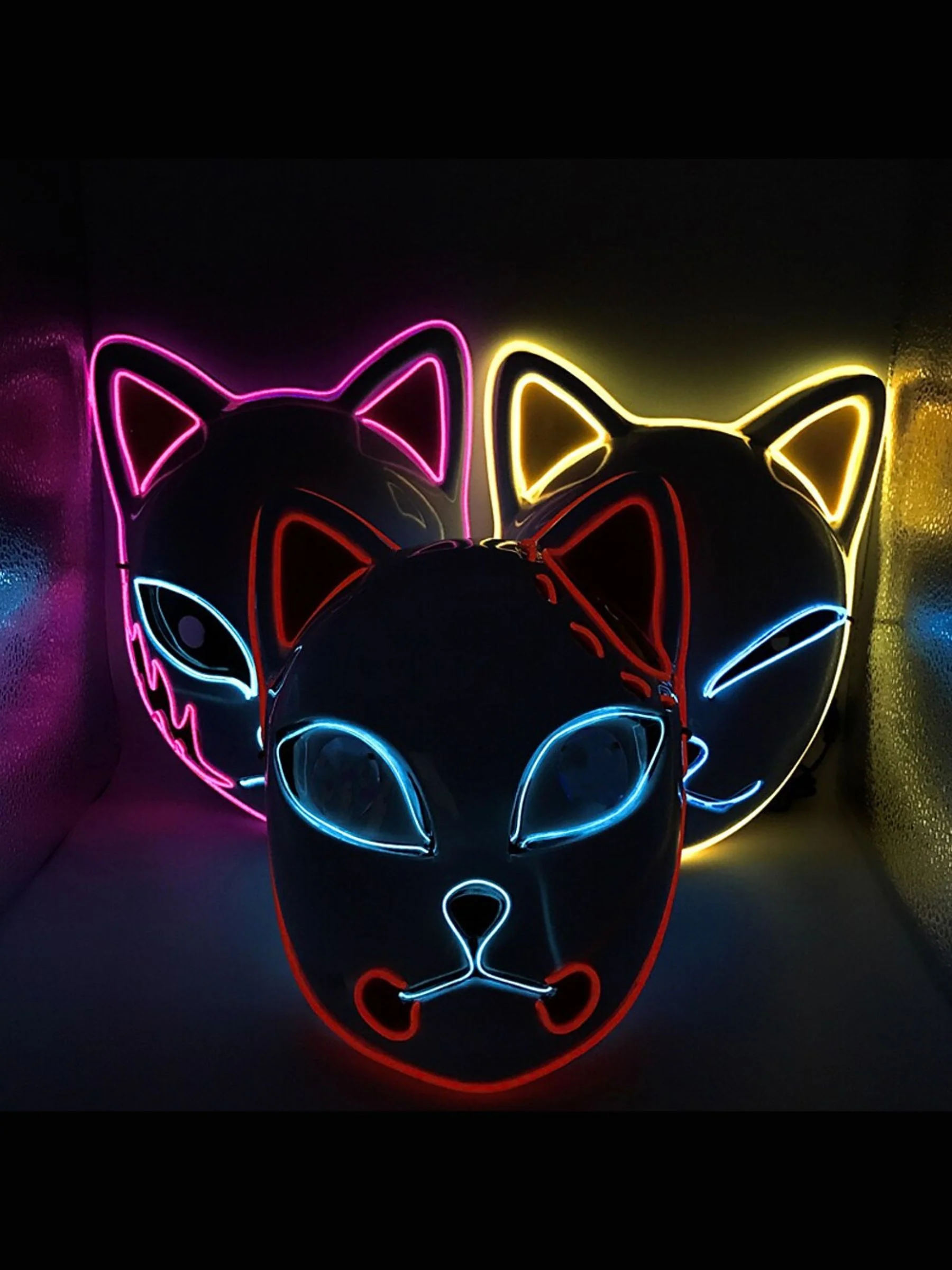 Halloween Classic Anime Glowing Mask Cosplay Costume Props - Image 13