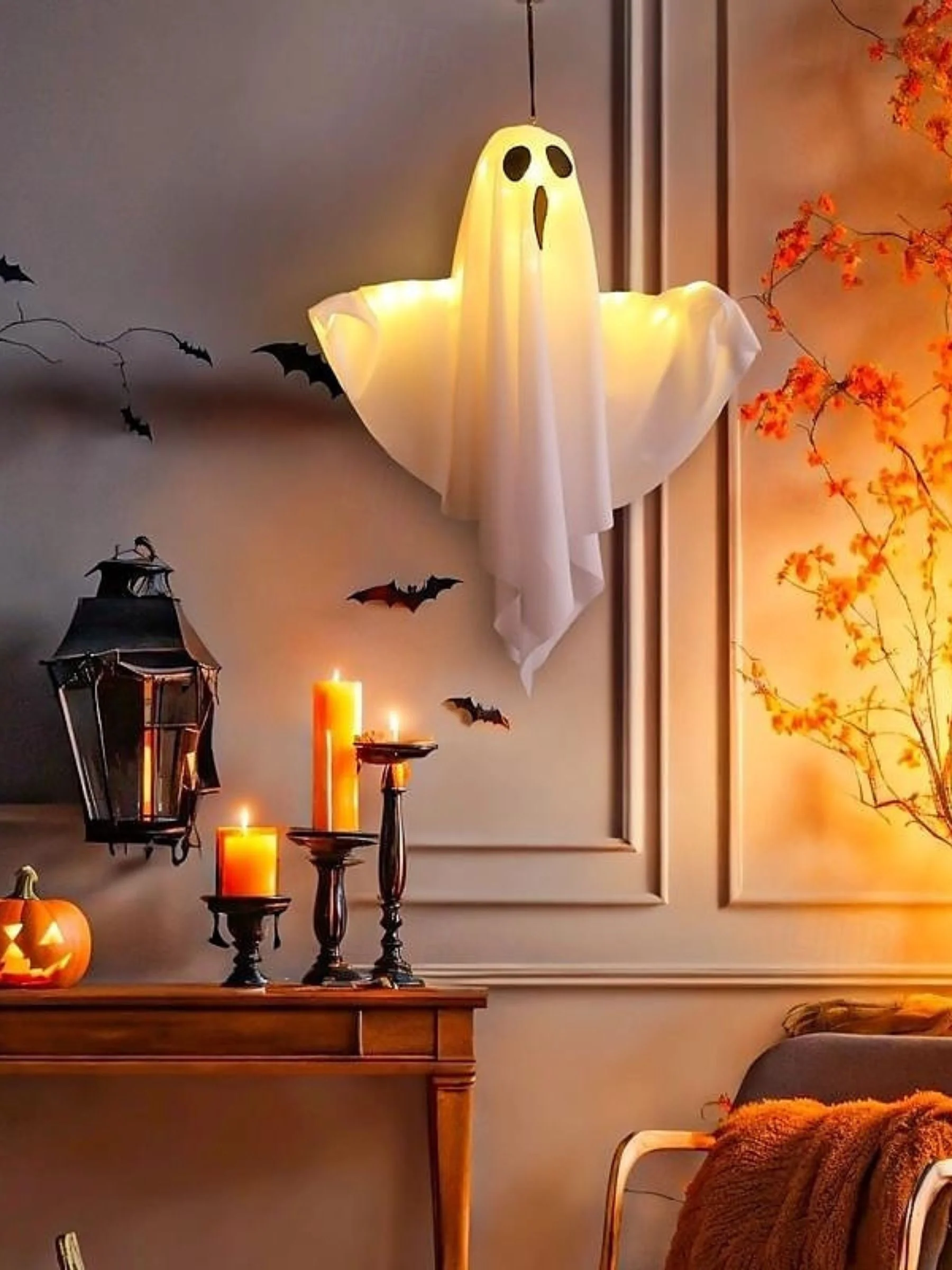 Halloween Ghost Hanging Atmosphere Decorative Light - Image 10