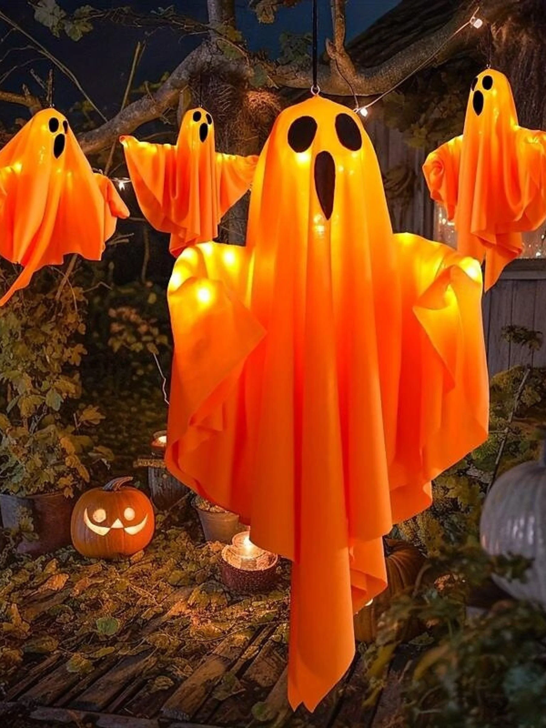 Halloween Ghost Hanging Atmosphere Decorative Light - Image 12
