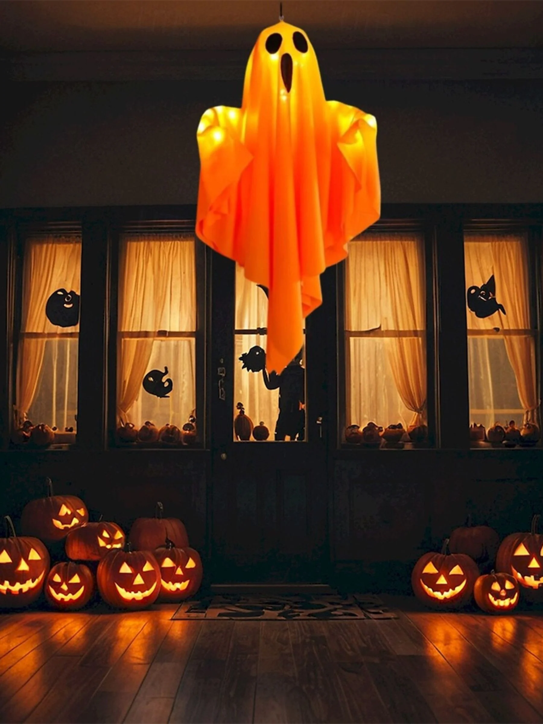 Halloween Ghost Hanging Atmosphere Decorative Light - Image 14