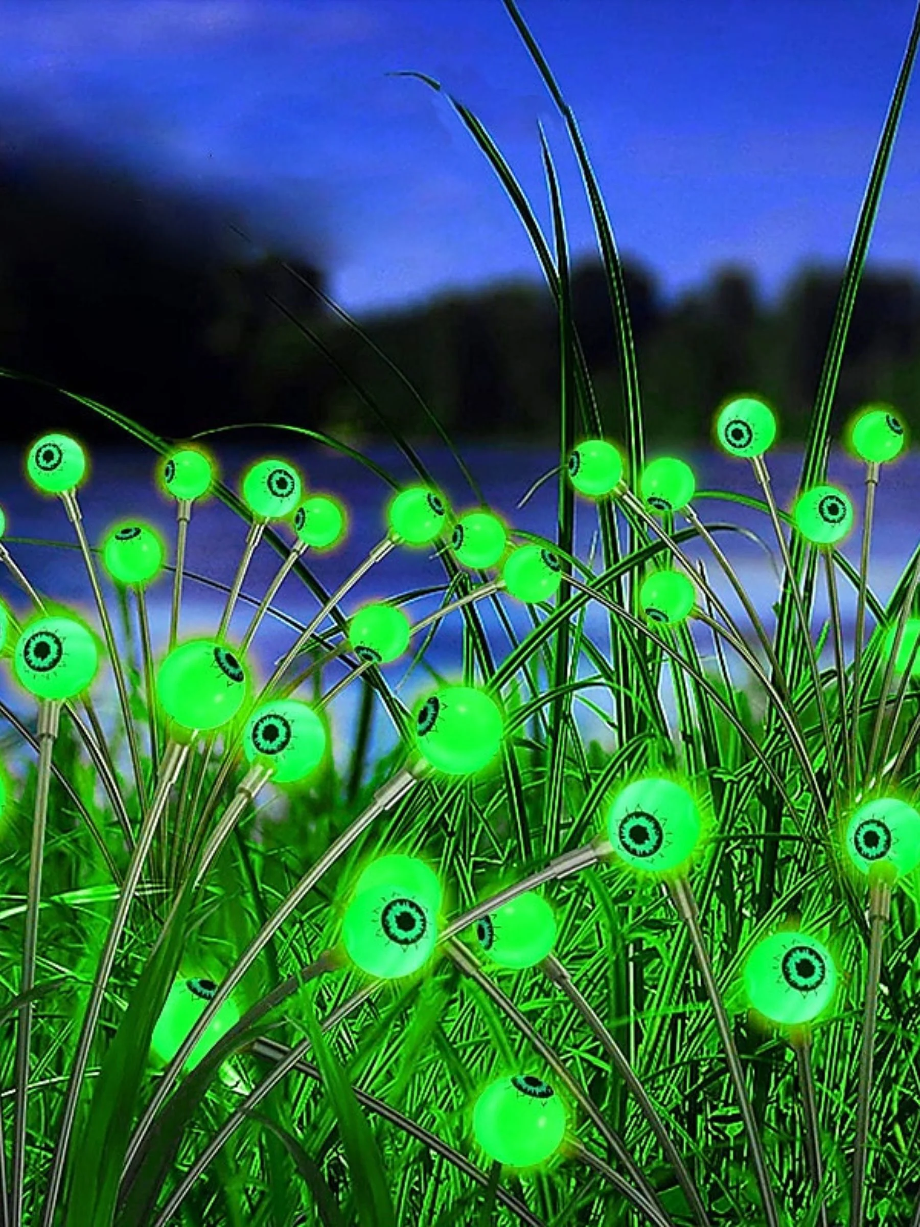 Halloween Green Firefly Ghost Eyeball Swing Horrror Atmosphere Lights - Image 10