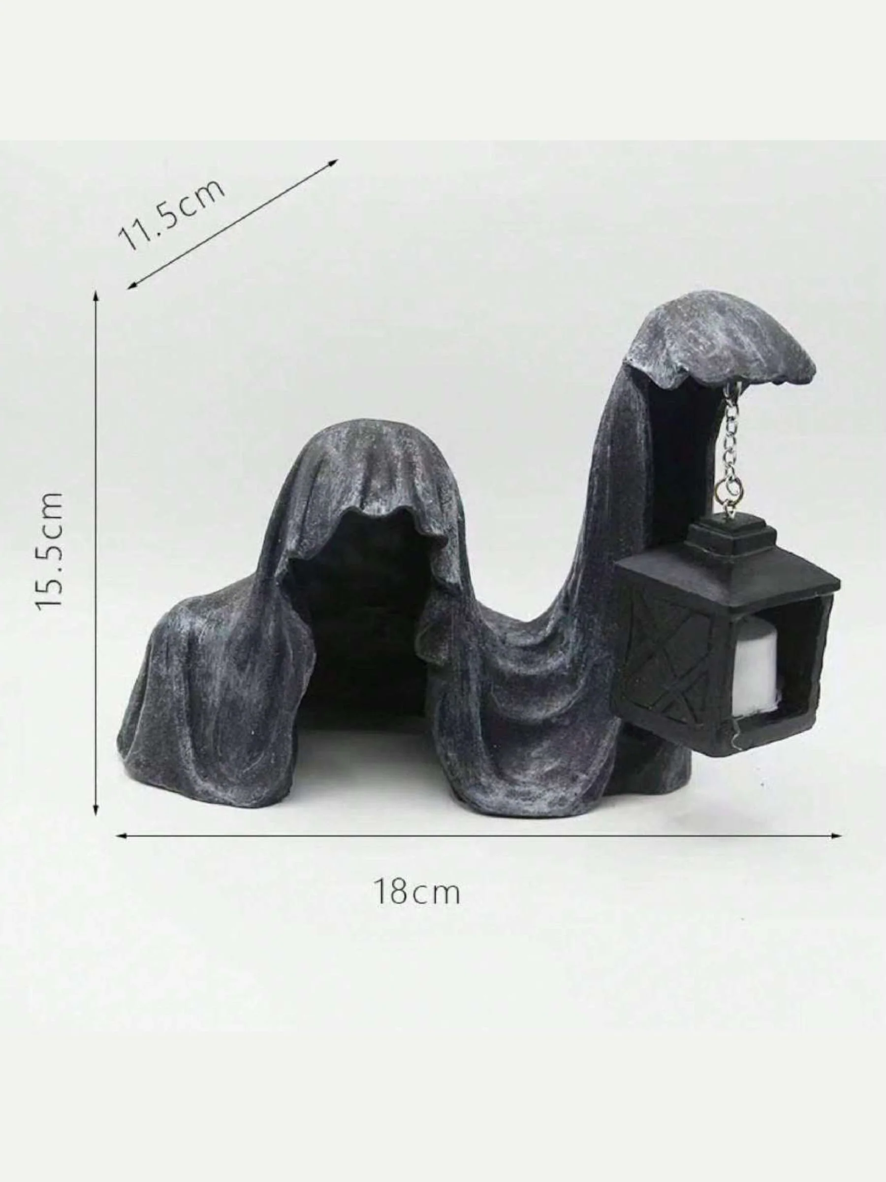 Halloween Horror Carrying Lamp Hell Death Resin Statue Floor Decoration Lights - Image 2