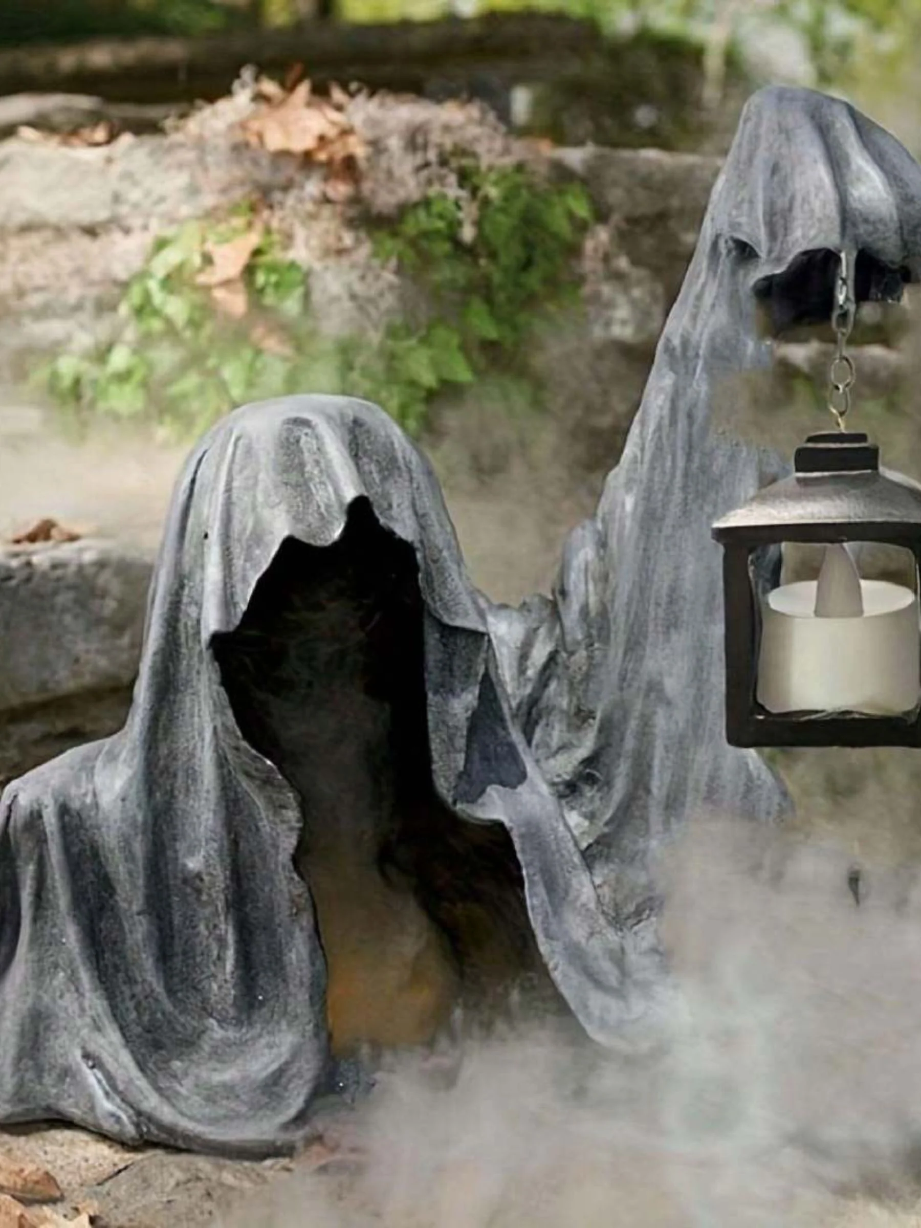 Halloween Horror Carrying Lamp Hell Death Resin Statue Floor Decoration Lights - Image 9