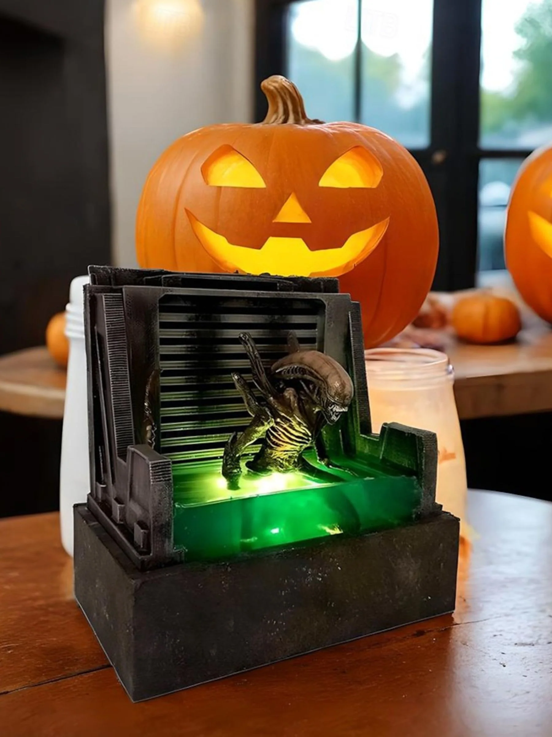 Halloween Horror Classic Resin Artwork Desktop Decorative Lights - Image 4