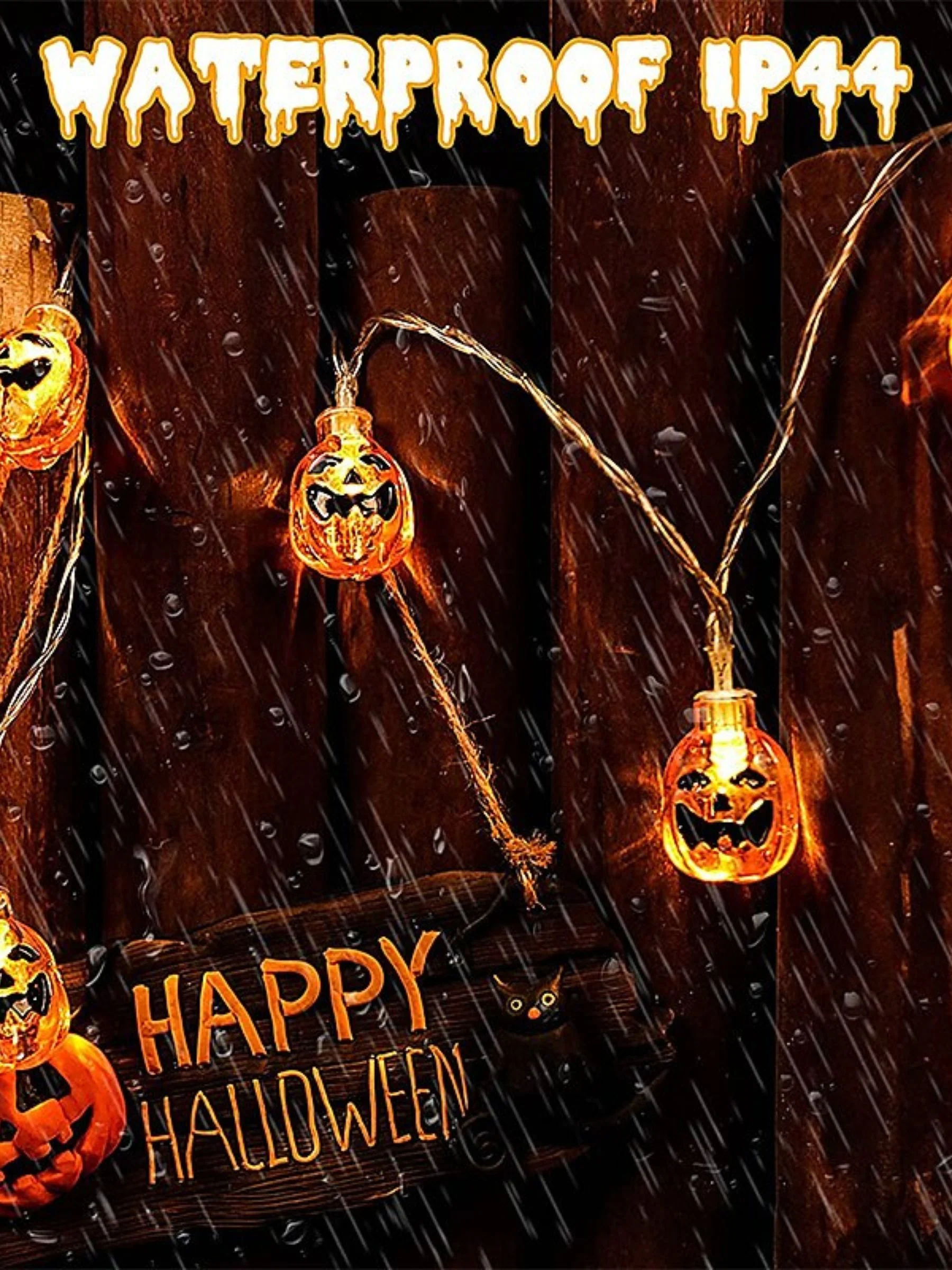 Halloween Pumpkin Indoor Decoration Atmospheric String Lights - Image 2