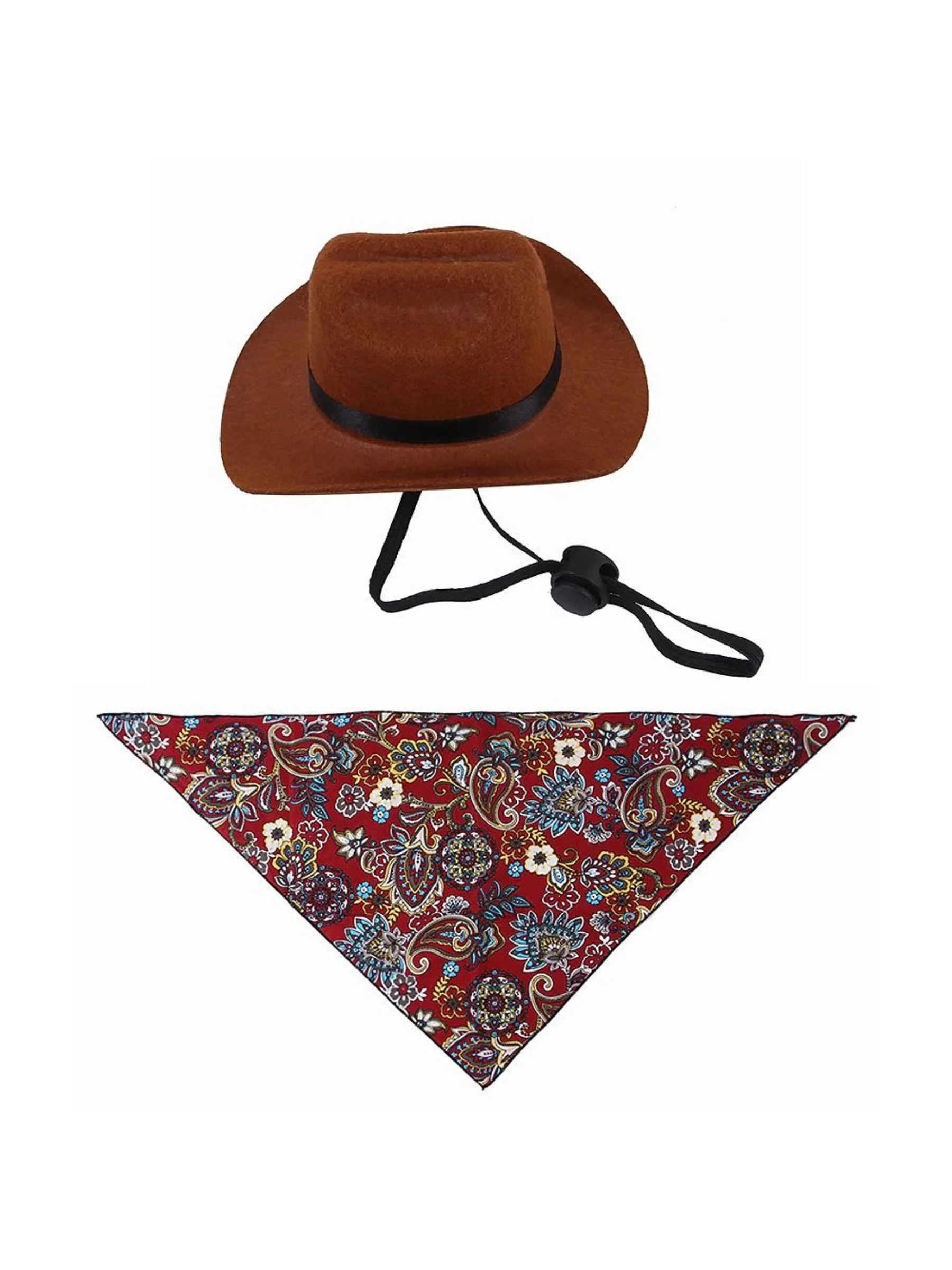 Halloween Retro Western Cowboy Hat Pet Set Accessories - Image 4