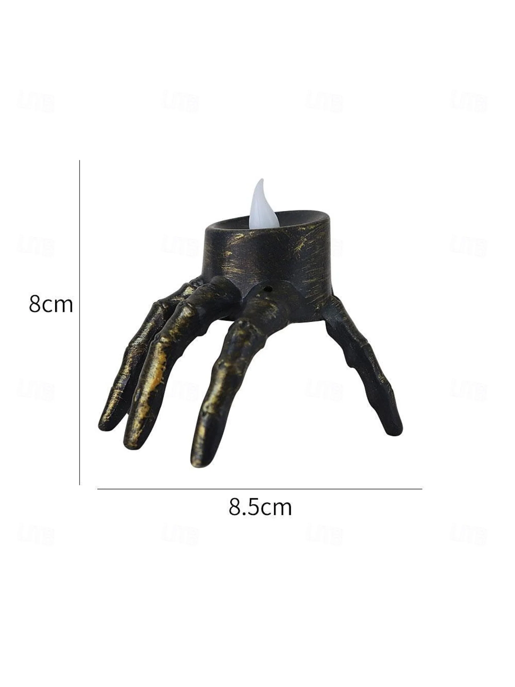 Halloween Vintage Skeleton Hand and Foot LED Candle Atmosphere Light - Image 6