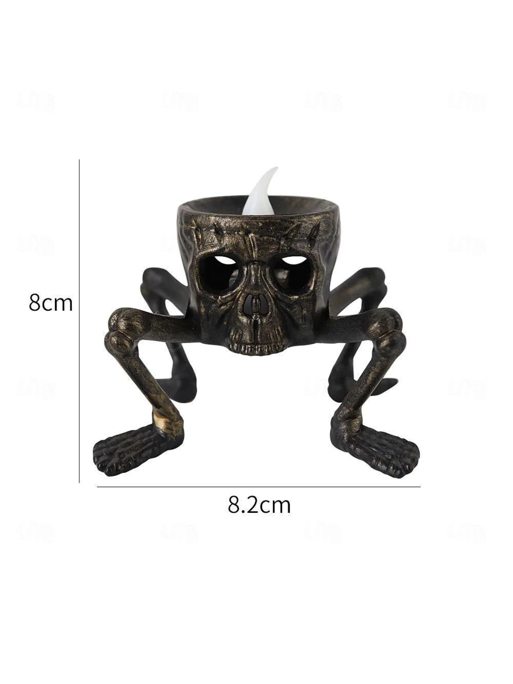 Halloween Vintage Skeleton Hand and Foot LED Candle Atmosphere Light - Image 9