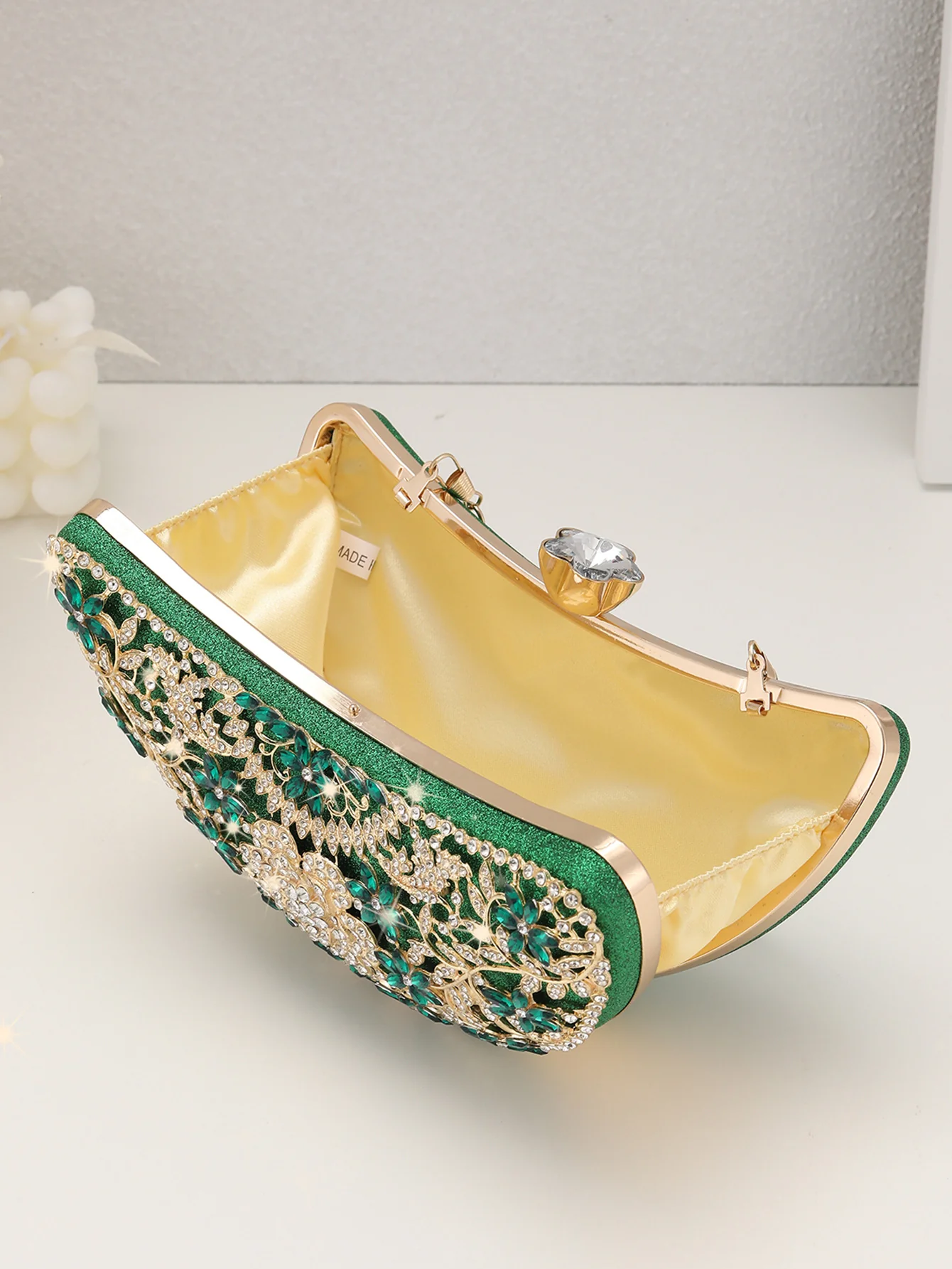 Imitation Diamond Extravagant Heavy Industry Clutch Bags - Image 2