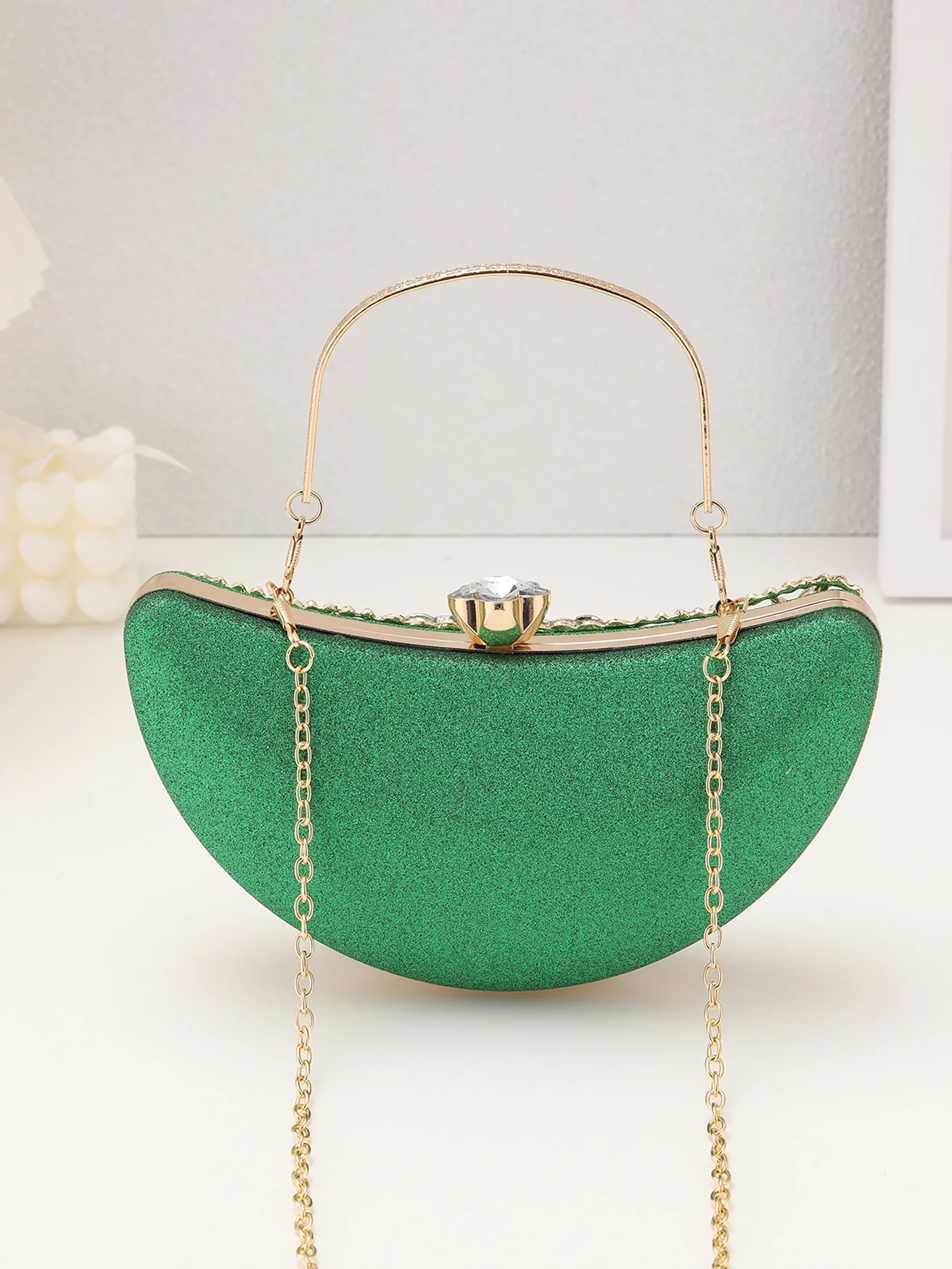Imitation Diamond Extravagant Heavy Industry Clutch Bags - Image 5