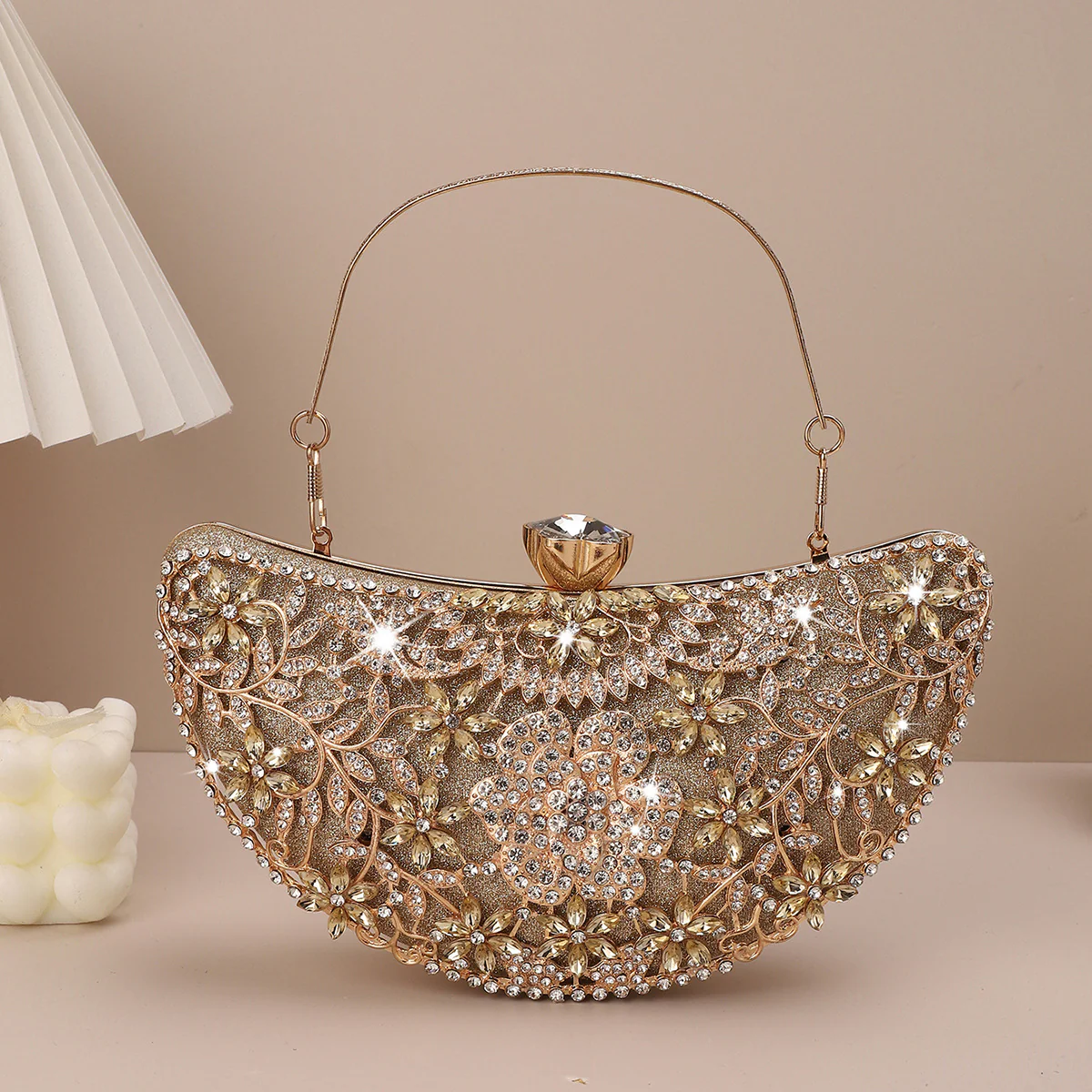 Imitation Diamond Extravagant Heavy Industry Clutch Bags - Image 6