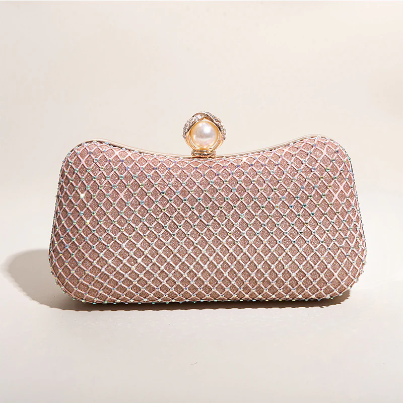 Imitation Diamond One-Shoulder Cross-Body Clutch Bags - Image 2
