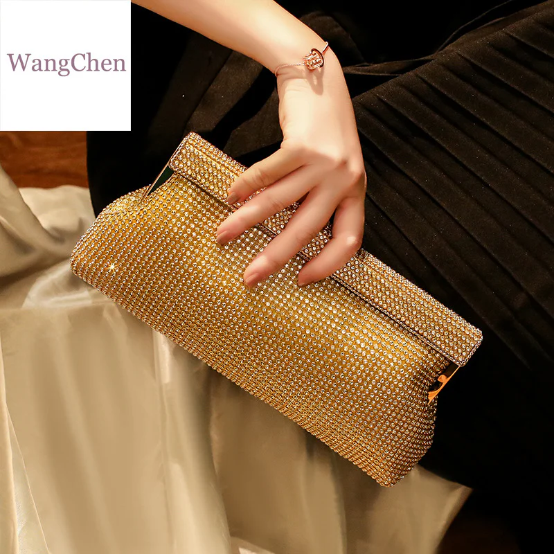 Imitation Diamond Sequin Crossbody Clutch Bags - Image 7