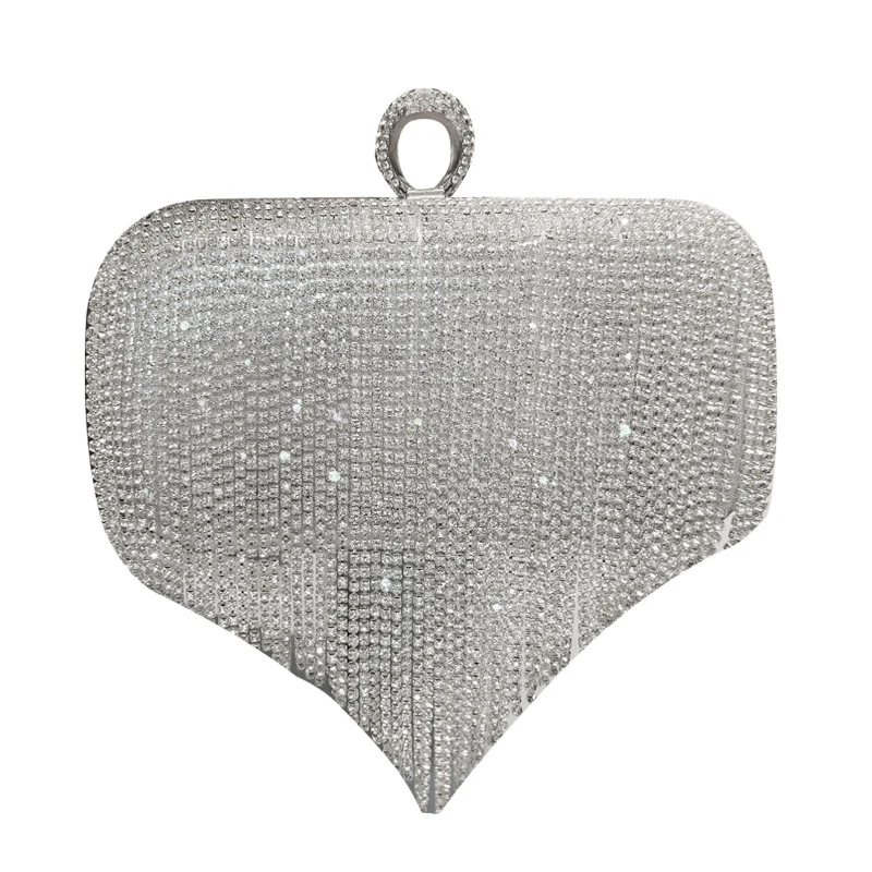 Imitation Diamond Tassel Clutch Bags - Image 4