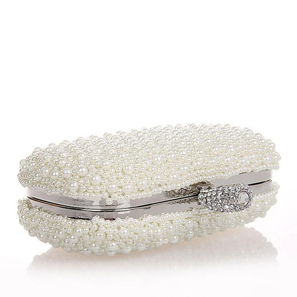 Imitation Pearl Elegant Clutch Bags - Image 3