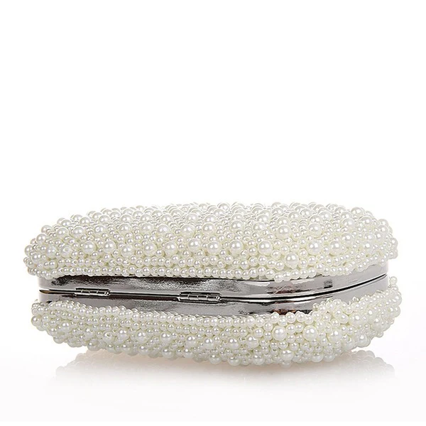Imitation Pearl Elegant Clutch Bags - Image 4