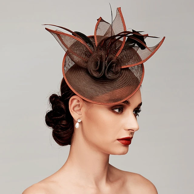 Kentucky Derby Hat Fascinators Headpiece with Feather - Image 7