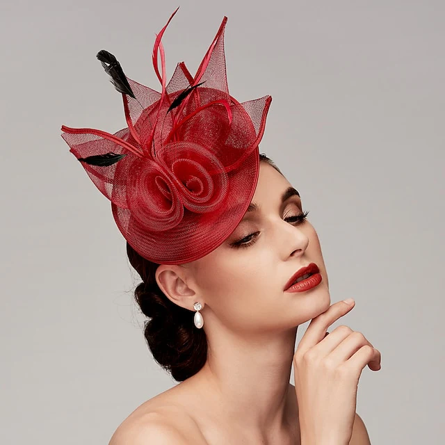 Kentucky Derby Hat Fascinators Headpiece with Feather - Image 9
