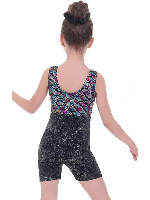 Kids' Dancewear Ballet Sleeveless Printing Splicing Girls' Performance Polyester - Image 2