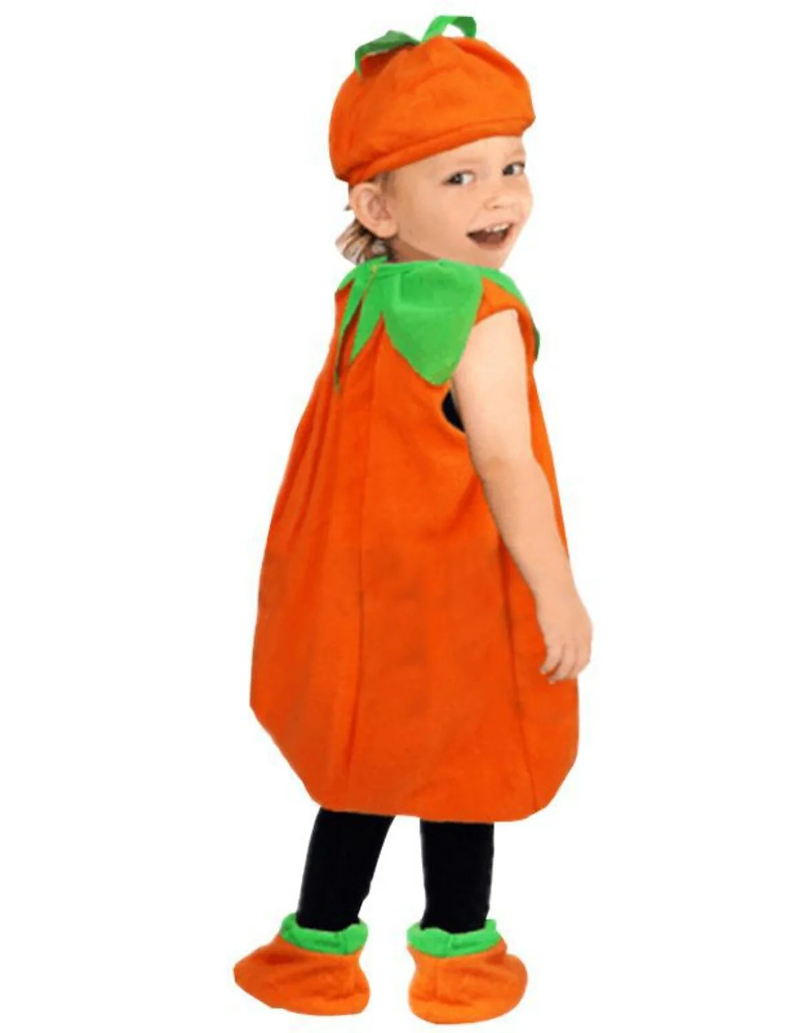 Kids Girls' Dress Cute Orange pumpkin Sleeveless Knee-length Halloween Costumes Dresses - Image 3