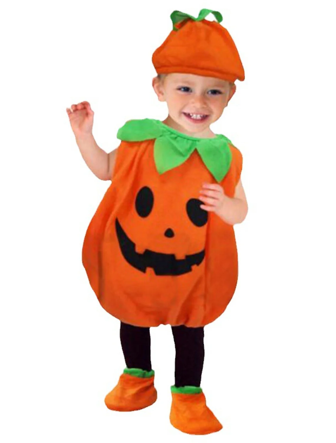 Kids Girls' Dress Cute Orange pumpkin Sleeveless Knee-length Halloween Costumes Dresses - Image 4