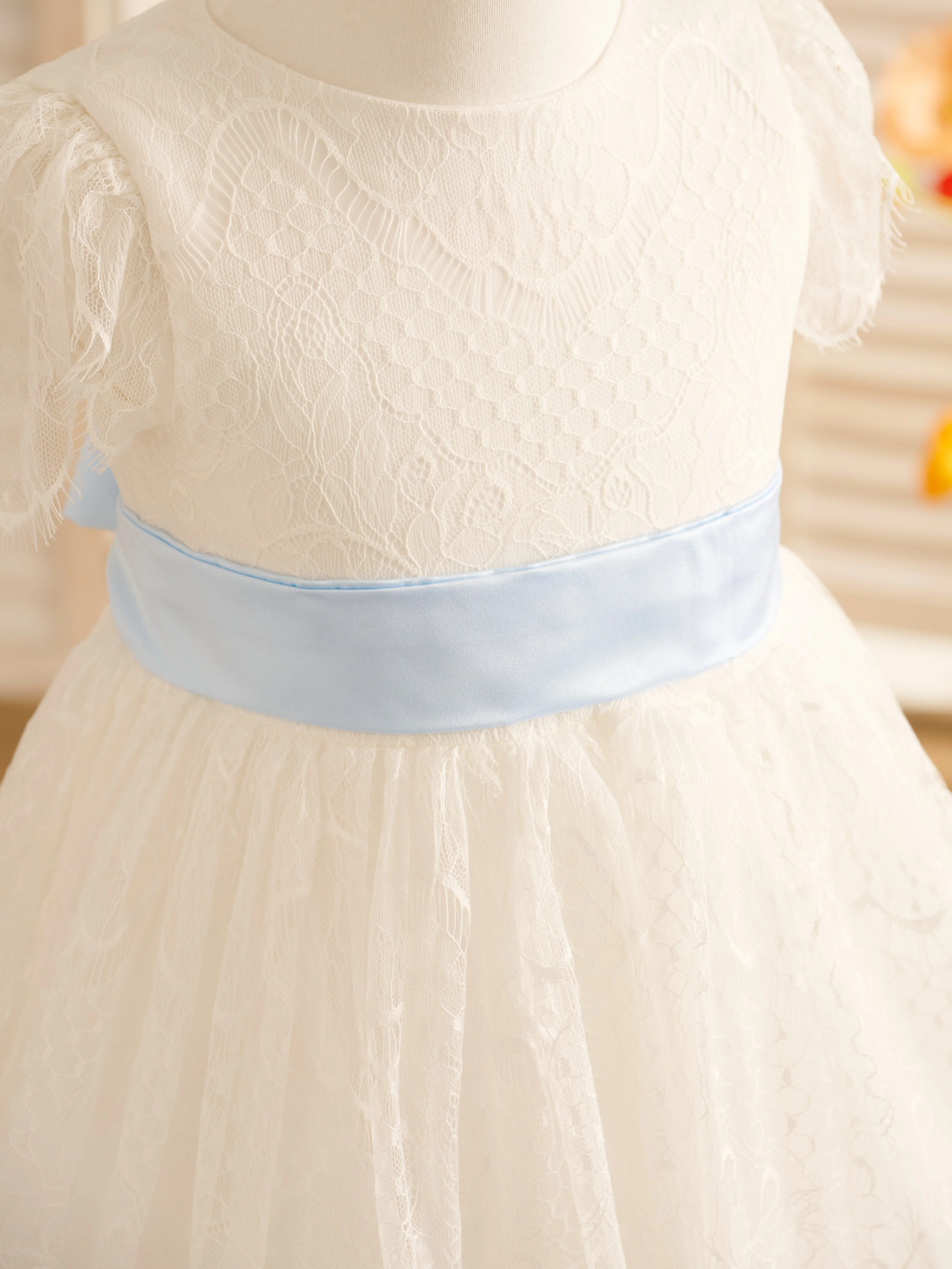 Lace Ivory First Communion Flower Girl Dress - Image 15