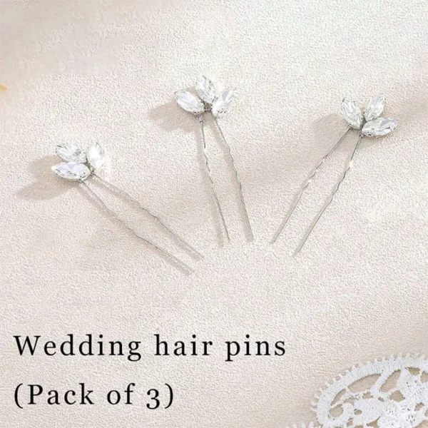 Lovely/Pretty/Romantic/Stylish Hairpins With Rhinestone (Set of 3) - Image 3