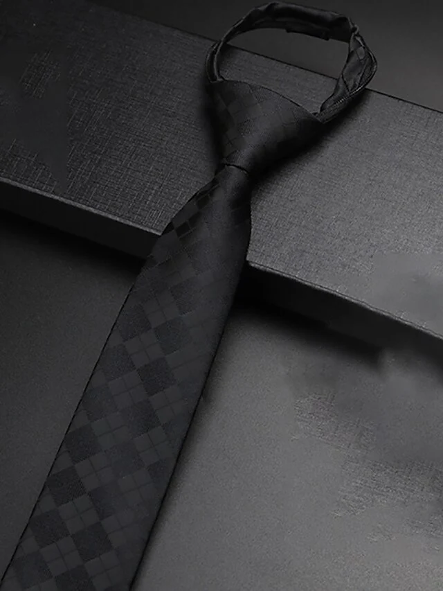 Men's Basic Ties Striped Solid Color - Image 3