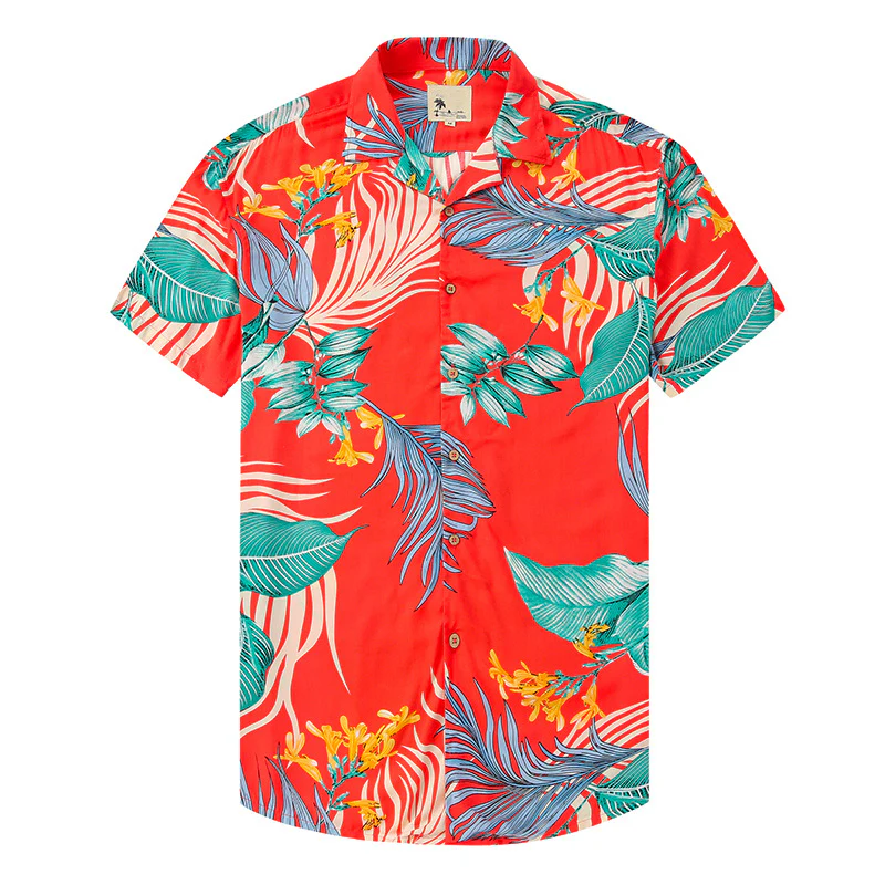 Men's Casual Lapel Print Shirt - Image 4