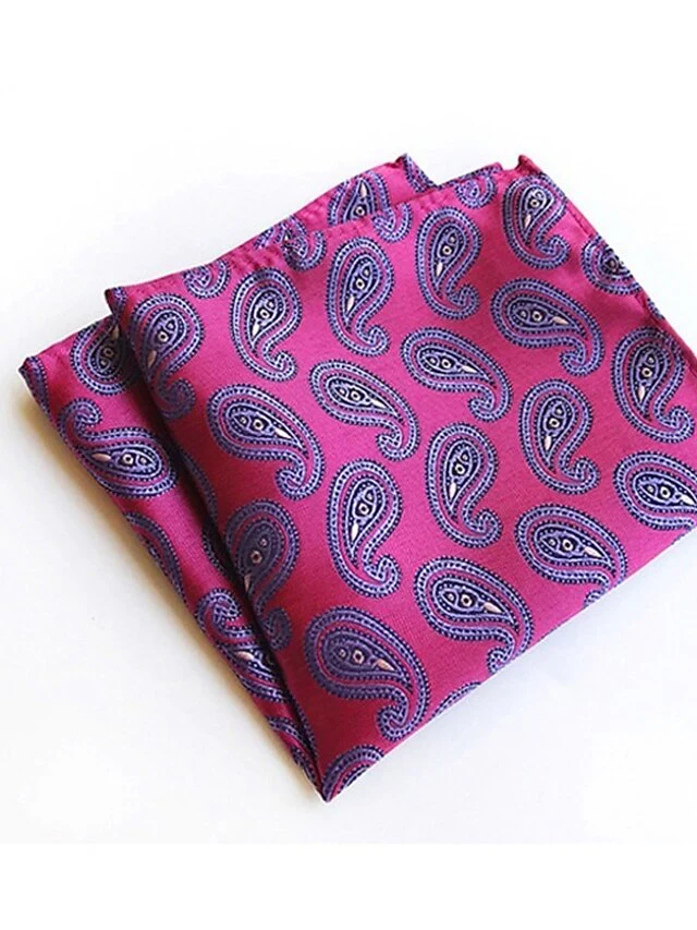 Men's Jacquard Ties Pocket Squares Cravat Ascot Work Striped - Image 4