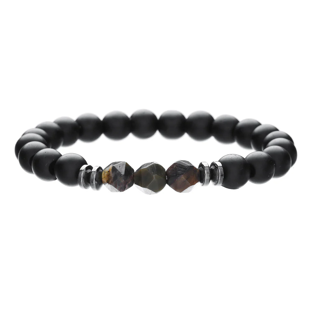 Men's Minimalist Turquoise Wooden Beads Trendy Funky Premium Bracelet Accessories - Image 38