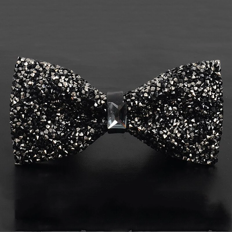 Men's Party Bow Tie Luxury Sparkling Rhinestone with Beading - Image 3