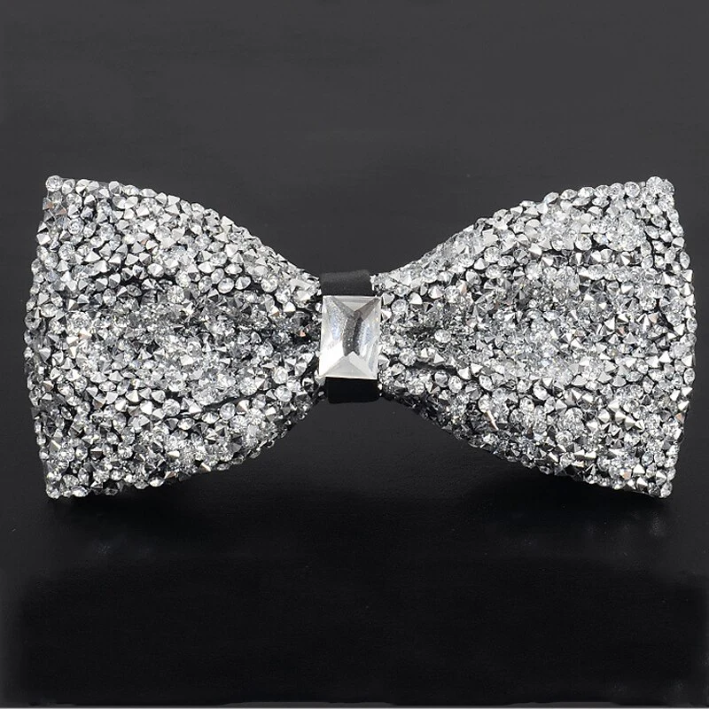 Men's Party Bow Tie Luxury Sparkling Rhinestone with Beading - Image 4