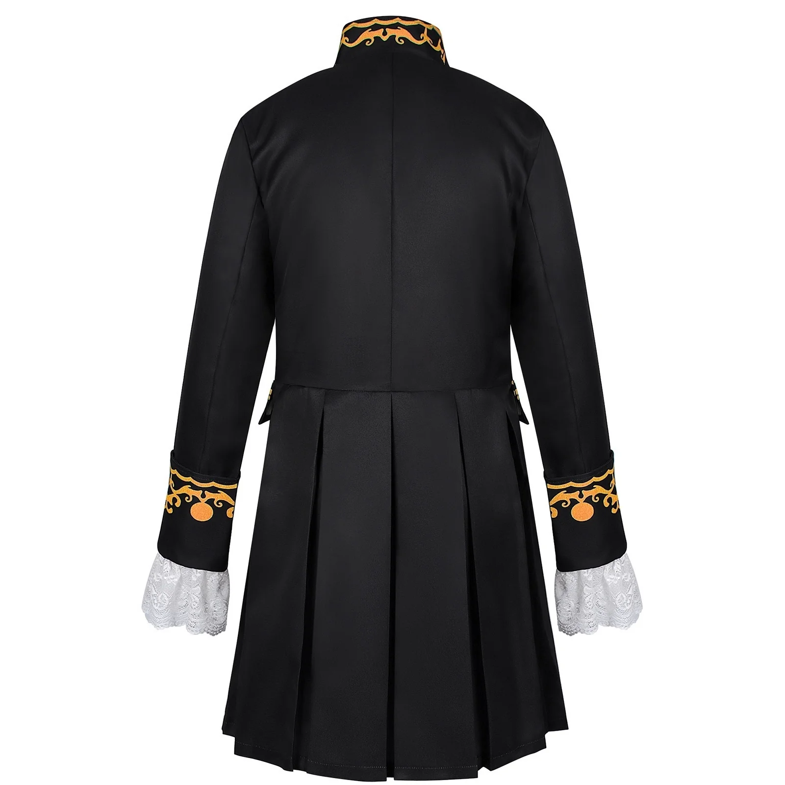 Men's Retro Vintage Punk Medieval Renaissance Steampunk Jacket - Image 2
