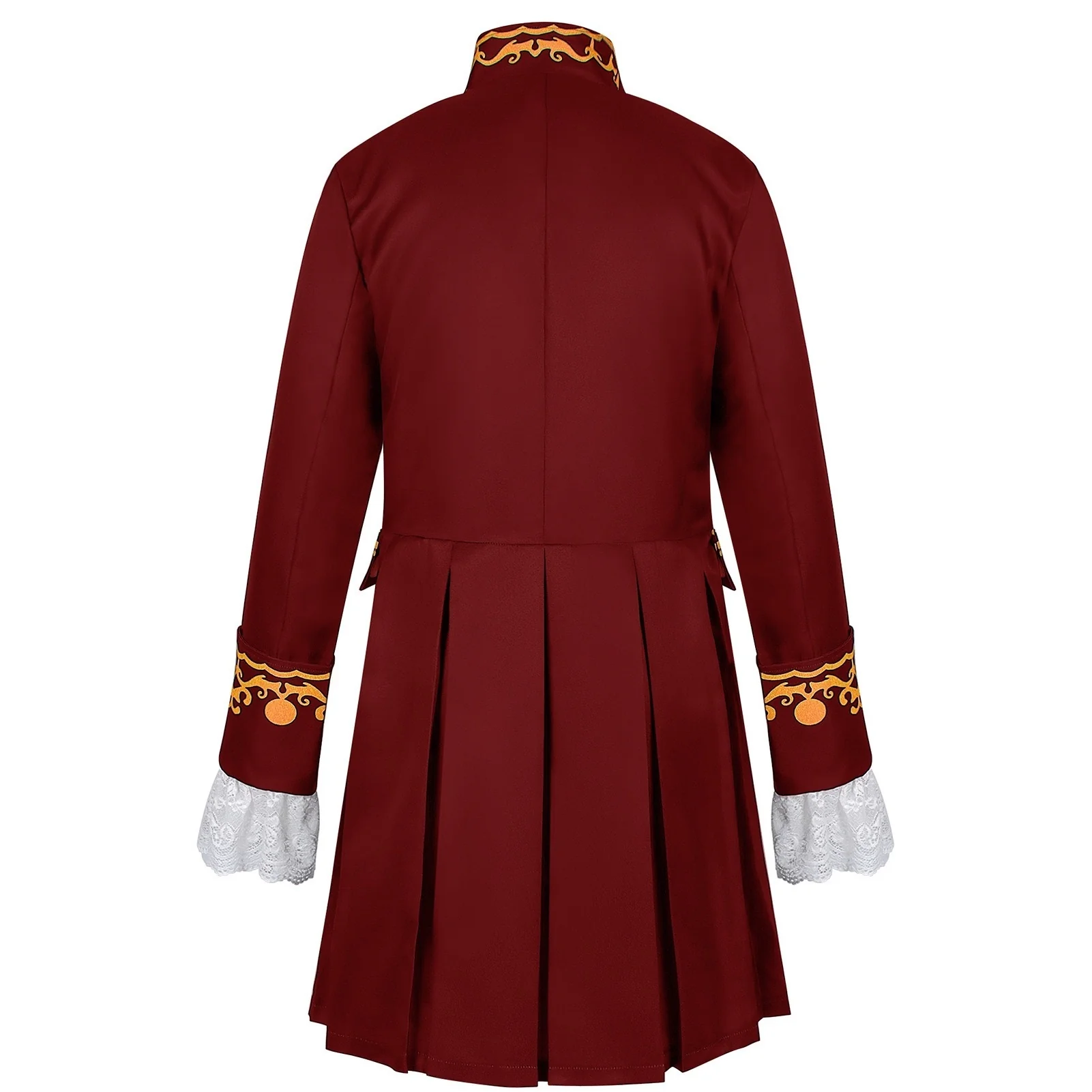 Men's Retro Vintage Punk Medieval Renaissance Steampunk Jacket - Image 4