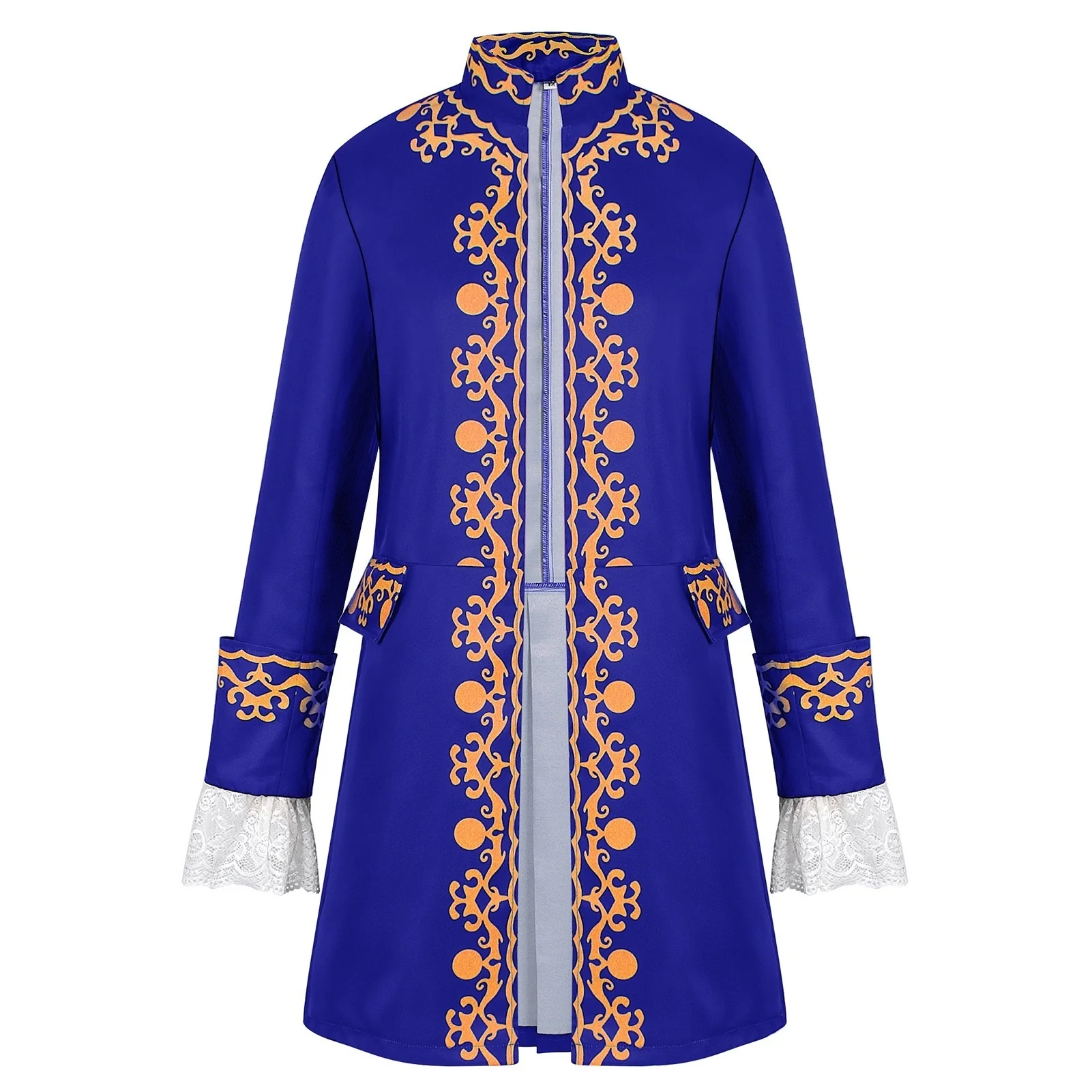 Men's Retro Vintage Punk Medieval Renaissance Steampunk Jacket - Image 5