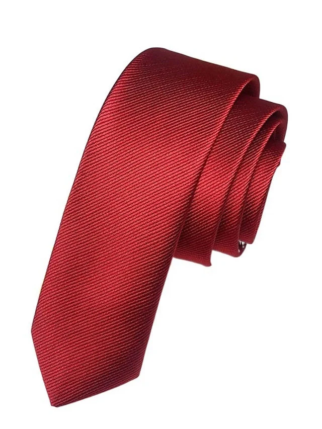 Men's Solid Colored Classic Tie - Image 3