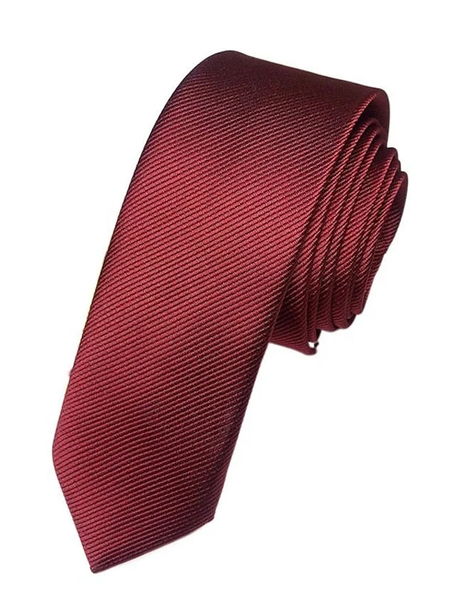 Men's Solid Colored Classic Tie - Image 4