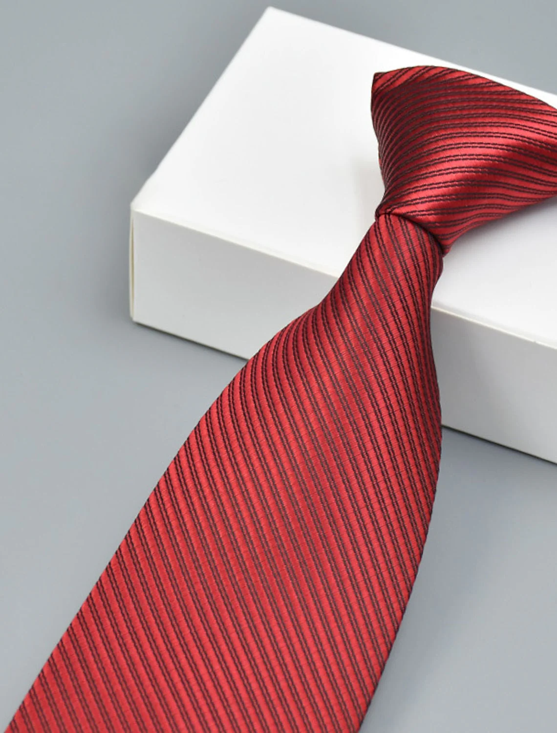 Men's Solid Colored Classic Tie - Image 3