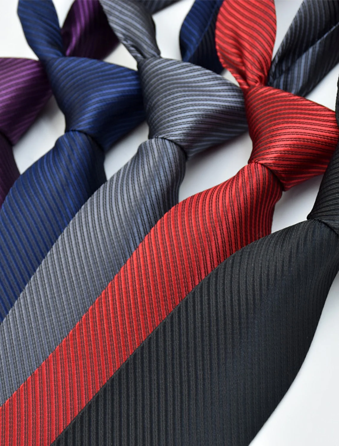 Men's Solid Colored Classic Tie - Image 6