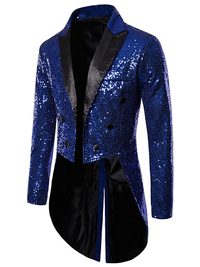 Men's Tailored Fit Double Breasted Six-buttons Party Jacket - Image 2