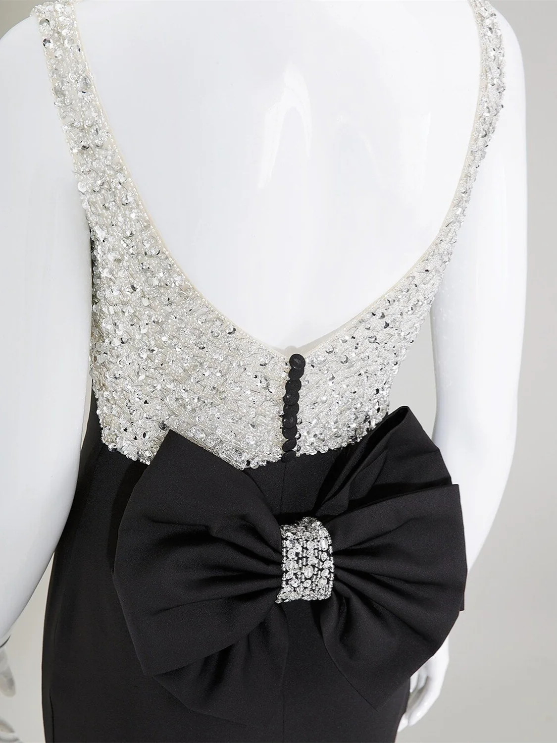 Mermaid/Trumpet Scoop Neck Court Train Evening Dresses with Bow(s) Beading - Image 5