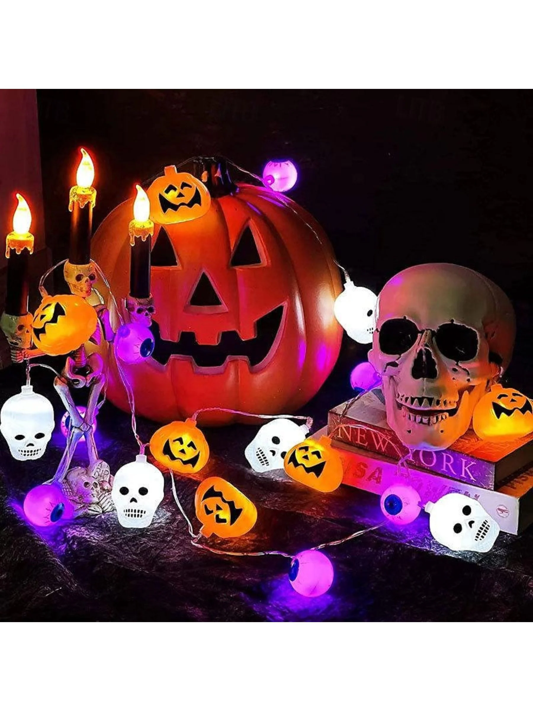 Mini Cute Halloween Pumpkin Decoration String Lights - Image 14