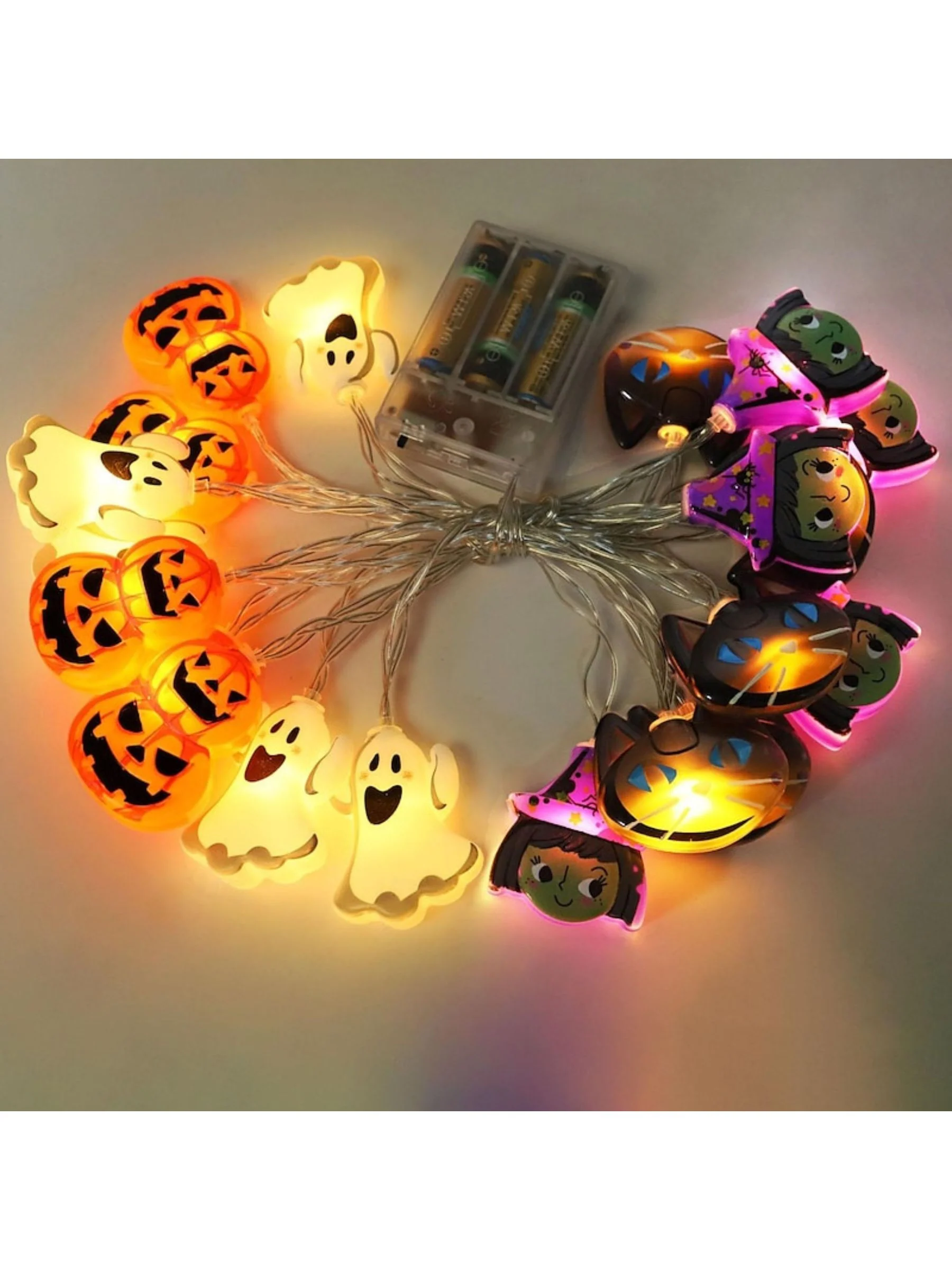 Mini Cute Halloween Pumpkin Decoration String Lights - Image 3