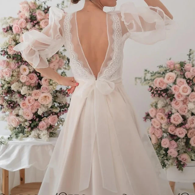 Organza Wedding Wraps With Ruffles For Wedding - Image 5